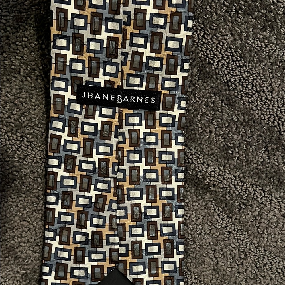 Jhane Barnes Blue and Brown Dress Socks
